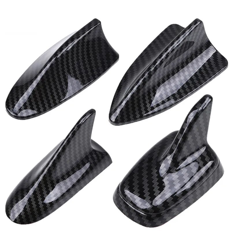 Decorative Shark Fin Antenna,Carbon Fiber Look,Universal Modeling Decorating Parts, No Function Dummy Aerial Car Accessories