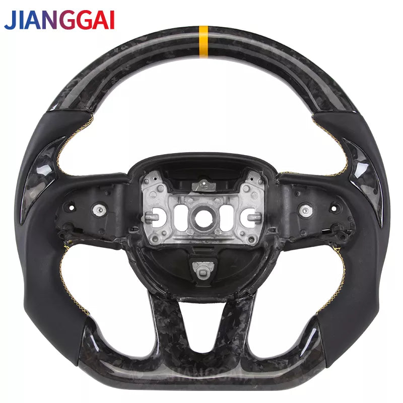 Carbon Fiber Forged Steering Wheel Fit For Dodge Challenger 2015 2016 2017 2018 2019 2020 Model