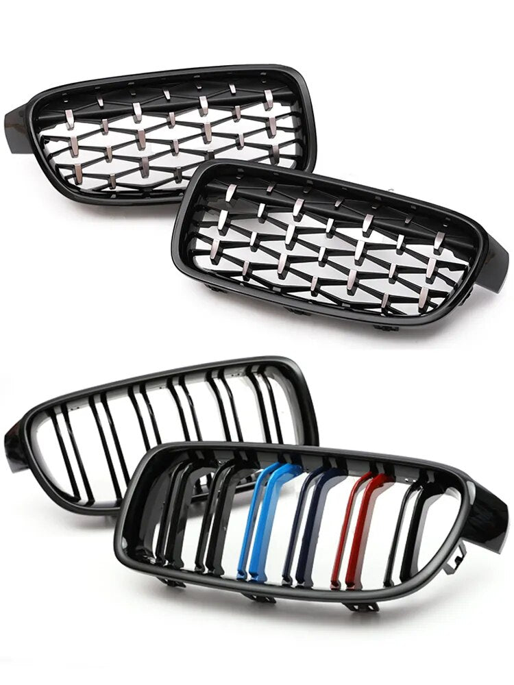 Trim Strips M Sport Lower Grill Gloss Black Front Grilles Kidney M3 Grill For BMW 3 Series F30 F31 F35 2012-2018 Accessories