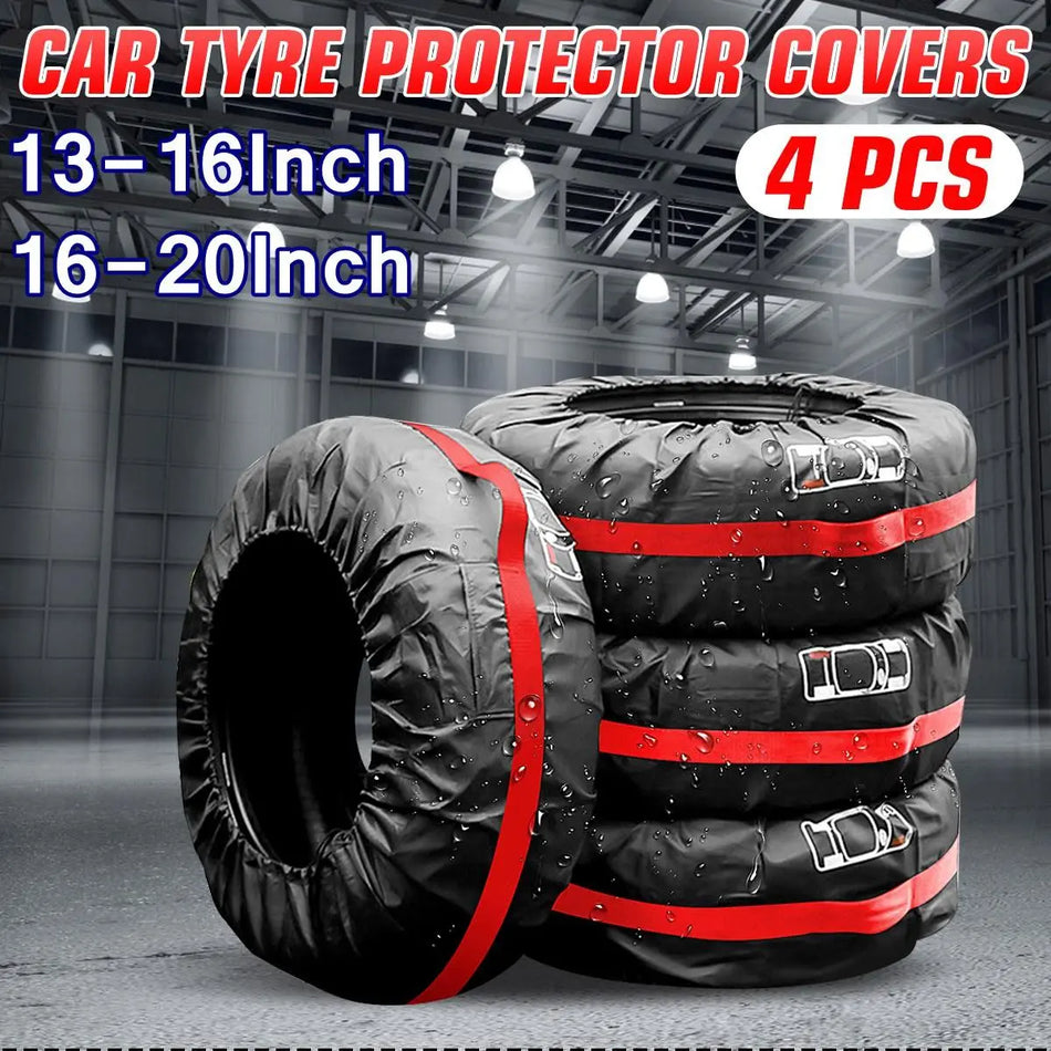 1/2/4pcs Universal Car Spare Tire Covers Case Tires Storage Bags Auto Wheel Tires Storage Bags Tyre Waterproof Polyester Bag