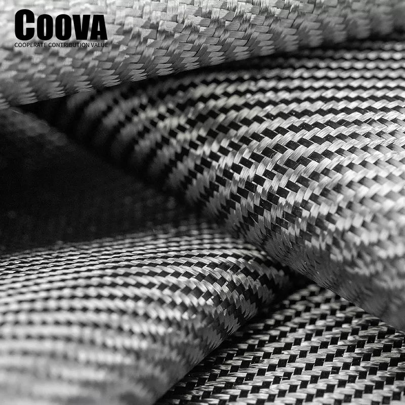 F202 COOVA 3K 240g Carbon Fiber Cloth Twill Tela Fibra De Carbono Carbon Kevlar   Fiber Fabric Jacquard Lotes For DIY Decoration