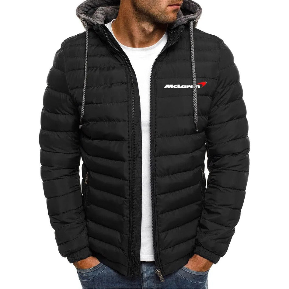 2022 McLaren Logo Autumn  Winter Men's Coats Warm Thick Male Jackets  Hooded Overcoats Br Coats  Hoodies