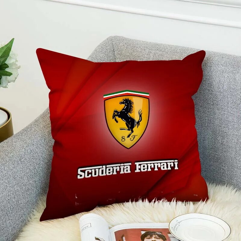 Ferrari Pillow Covers Decorative Cushion Cover Pillowcase Pillowcases For Pillows Decor Home Short Plush Car Sofa 45x45 Cushions