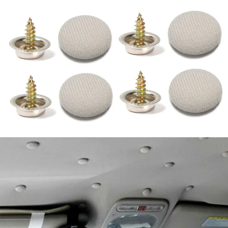 10pcs Car Interior Roof Buckles Headliner Ceiling Cloth Fastener Clips Screw Caps Automotive Care Fabric Buckle Rivets Retainer