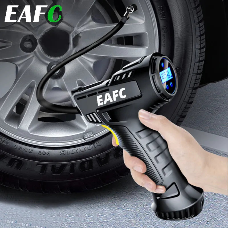 120W Car Air Pump Wireless/Wired Electric Car Tire Inflatable Pump Portable Air Compressor for Tires Digital Auto Tire Inflator